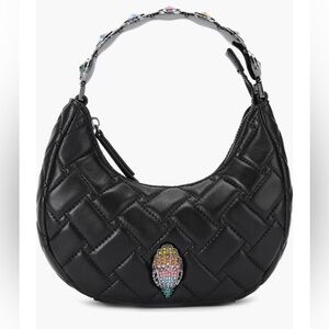 Kurt Geiger NWT Small Octavia Leather Top Handle Moonbag